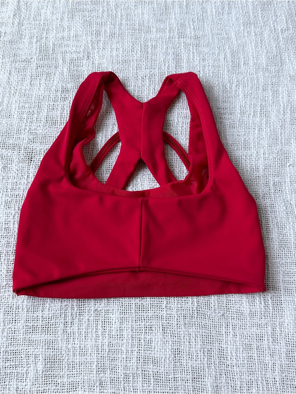 Five The Label Strappy Double Layer Mesh Bra - Red 🥀 Size Youth XL